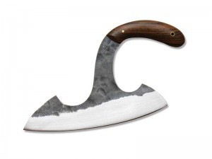 Bocote handle. 8 1/2" - 9" blade.